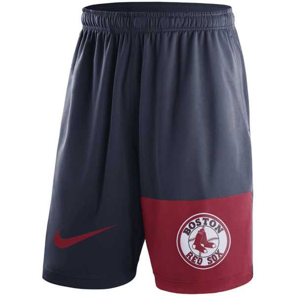 Men's Boston Red Sox Nike Navy Cooperstown Collection Dry Fly Shorts FengYun